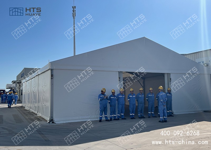 這座工業鋁合金篷房用作倉儲,因為沿海抗風11級 這座工業鋁合金篷房用作倉儲,因為沿海抗風11級