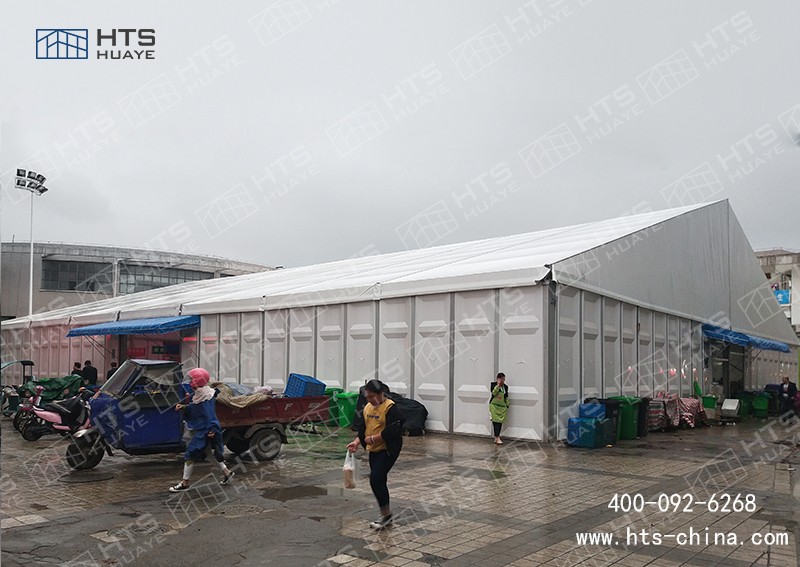 截止到目前為止華燁海特斯建筑共助力6座昆山菜場篷房 截止到目前為止華燁海特斯建筑共助力6座昆山菜場篷房