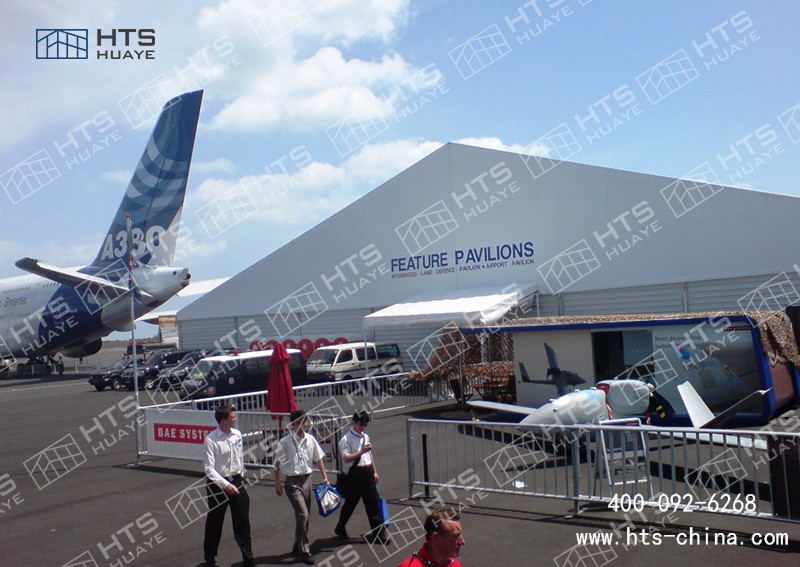 優異的抗風抗雪性能足以讓飛機篷房穩定如山 優異的抗風抗雪性能足以讓飛機篷房穩定如山