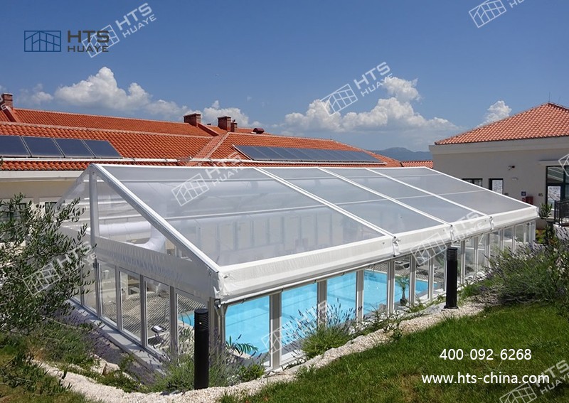 游泳館篷房快速搭建，一鍵開啟 “室內泳池” 模式