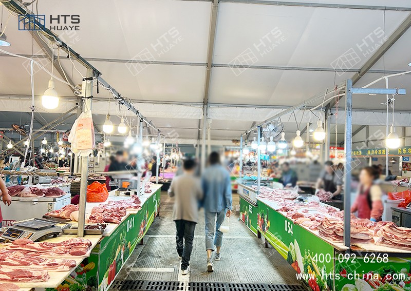 鋁合金菜市場篷房成為民生工程與企業運營的優選方案 鋁合金菜市場篷房成為民生工程與企業運營的優選方案